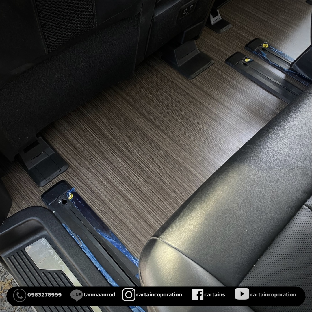 ปูพื้นลามิเนต staria ลายไม้โอ๊ต