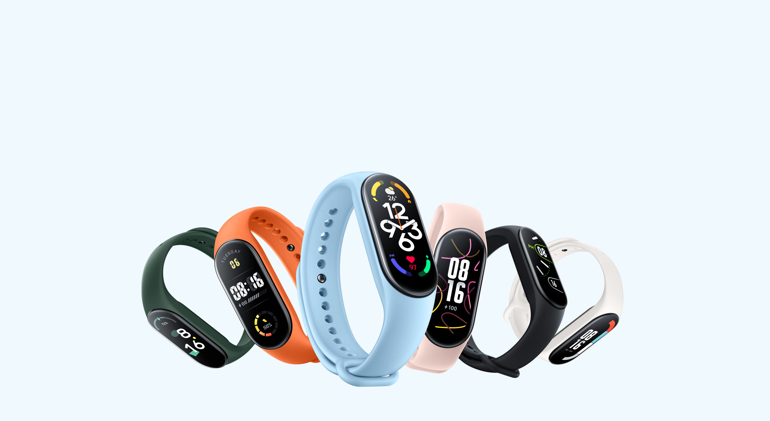 Xiaomi Mi Band 7 Smart Watch นาฬิกาอัจฉริยะ กันน้ำลึก 50 เมตร สินค้ารับประกัน 1 ปี