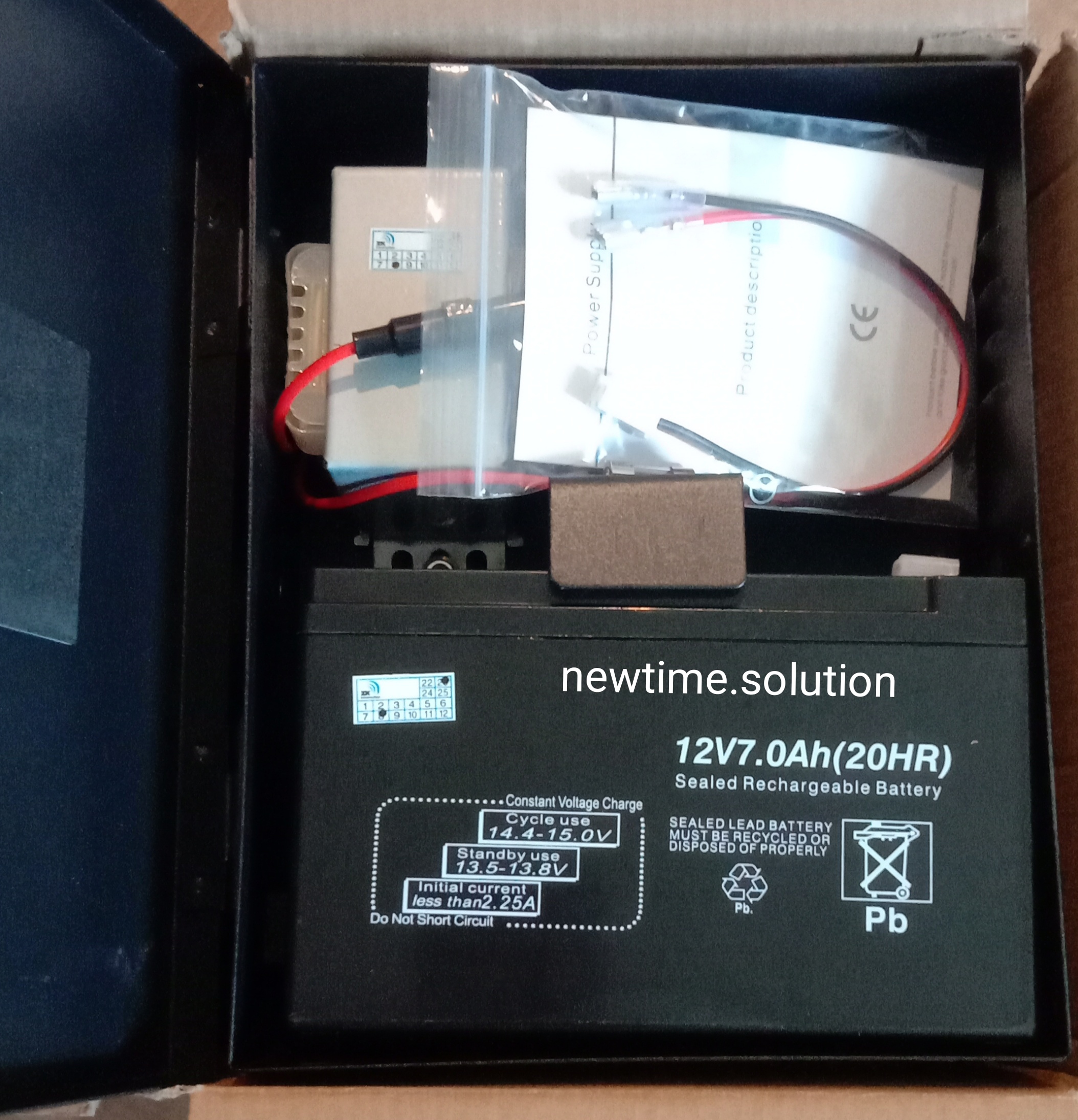 ตู้เพาเวอร์ซัพพลาย พร้อมแบตเตอรี่ POWER SUPPLY 12V 5A