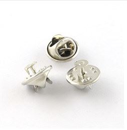 เข็มกลัดติดเนคไท/ปกเสื้อ วัสดุเหล็ก สีเงิน ขนาด ถาด 4.5mm x12mm หมุดขนาด 1 มม. จำนวน 500 เซต (พรีออเดอร์ ส่งสินค้า 7-15 วันหลังชำระเงิน)