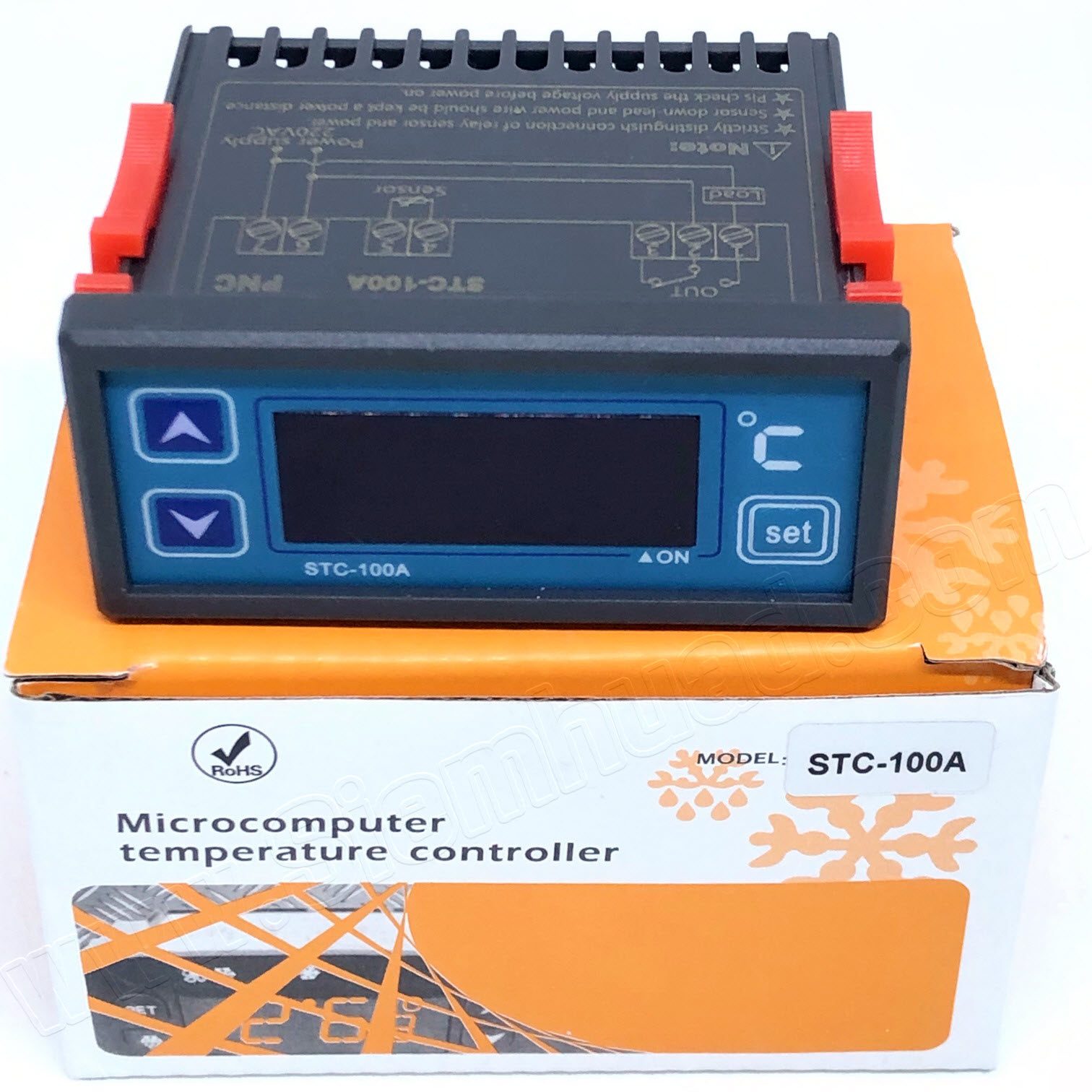 เทมเพอระเชอร์ คอนโทรลเลอร์ ควบคุมอุณหภูมิ (PNC) STC-100A Digital Temperature Controller ทำความร้อนและการทำความเย็น : -40°C - +99°C