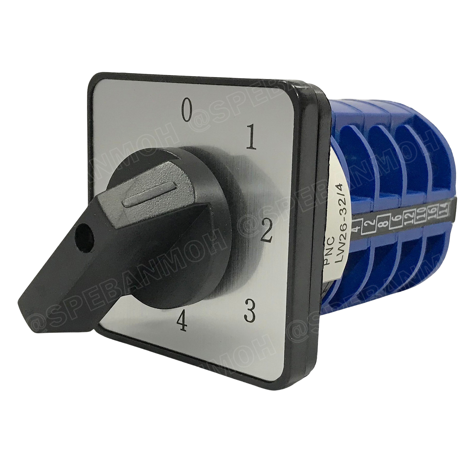 [ 1 ชิ้น ] LW26 4P 0-1-2-3-4 สวิทช์บิด 20A 32A 63A 4P 5Position 380V Cam Switch 5ตำแหน่ง สวิทช์ อุตสาหกรรม / โรงงาน Change Over Switch แคมสวิทช์ Selector Switch สวิทช์โรงงาน ซีเลคเตอร์สวิตช์ 5 ตำแหน่ง 48 x 48