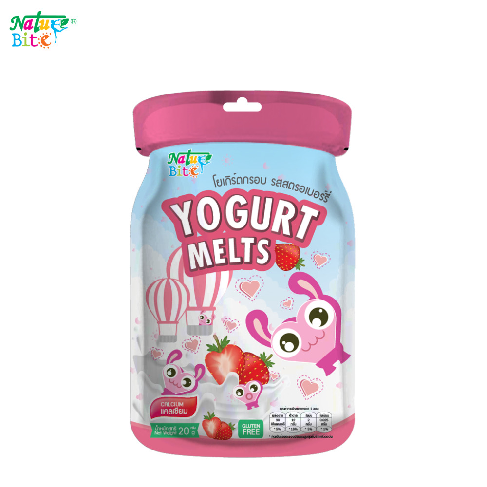 โยเกิร์ตกรอบ โยเกิร์ตฟรีซดราย รูปหัวใจ (20กรัมxถุง)