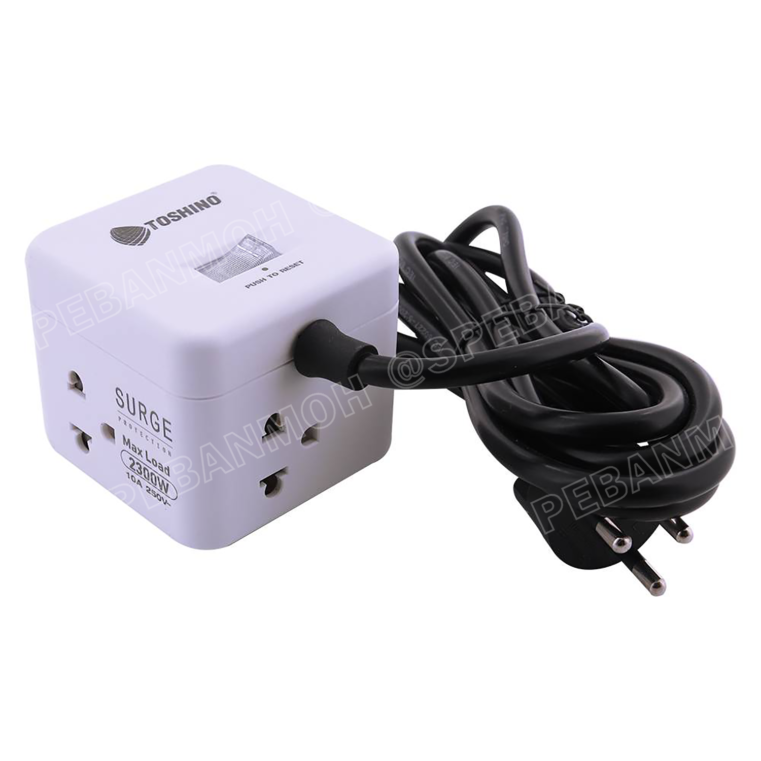 CU-42 ปลั๊กพ่วง Toshino รางปลั๊กไฟ Toshino รางปลั๊ก 4 ช่อง IEC53 3x0.75 sq.mm 2เมตร 10A 2300W Surge Protection ระบบป้องกันไฟกระชาก Circuit Switch เปิด-ปิด ม่านนิรภัย มอก.166-2549 IP20 มาตรฐานรางปลั๊ก ตัดกระแสไฟเกิน ระบบตัดกระเเสไฟอัตโนมัติ Surge Protectio