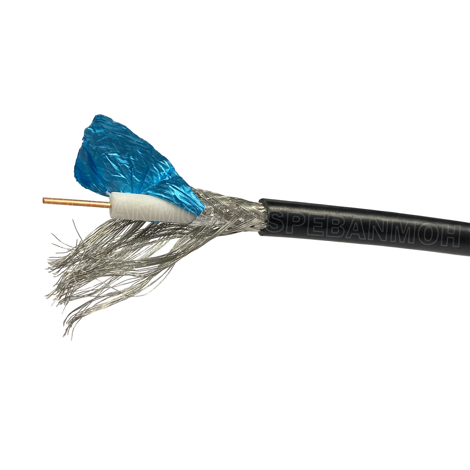 [ 5 เมตร ] CB-0106A สีดำ Black สาย RG6 Indoor Link Shield 95% RG6/U Shield 18awg สายโคแอกเชียล ลิ้งค์ Coaxial Cable สายสัญญาณ สายเดินกล้องวงจรปิด RG6 ชีล 95% ใช้งานภายใน สาย CCTV สายชีลกันสัญญาณรบกวน เดินกล้องวงจรปิด CCTV ชีล สายอากาศทีวี อินเตอร์ลิ้งค์