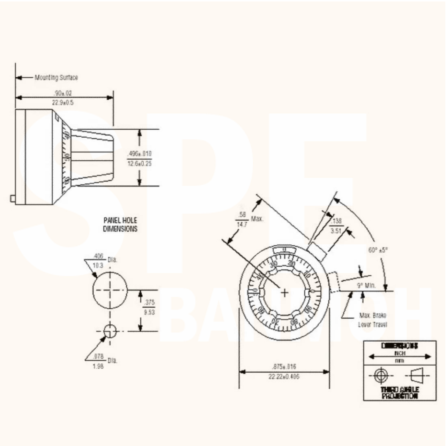 KNB-3590S ฝาครอบวอลุ่ม แบบแสดงรอบ Knob for VR-3590S Potentiometer ปลอกวอลลุ่ม แบบทดรอบ 10รอบ 3590S ฝาปิดวอลุ่ม ลูกบิด วอลุ่ม ตัวต้านทานแบบปรับค่า Ø6.35