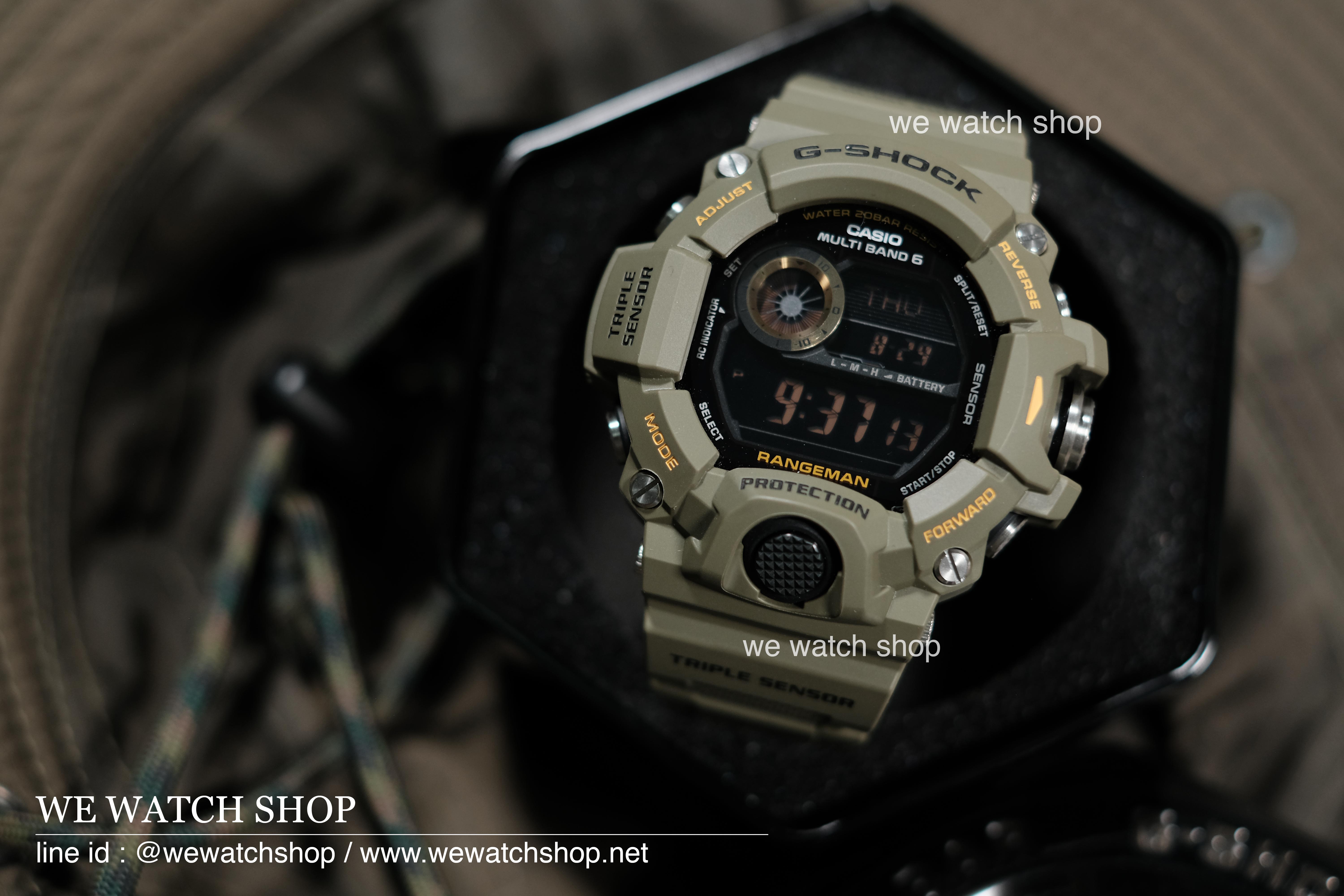 CASIO G-SHOCK รุ่น GW-9400-3DR สีเขียว สินค้าของเเท้ รับประกันศูนย์ CMG