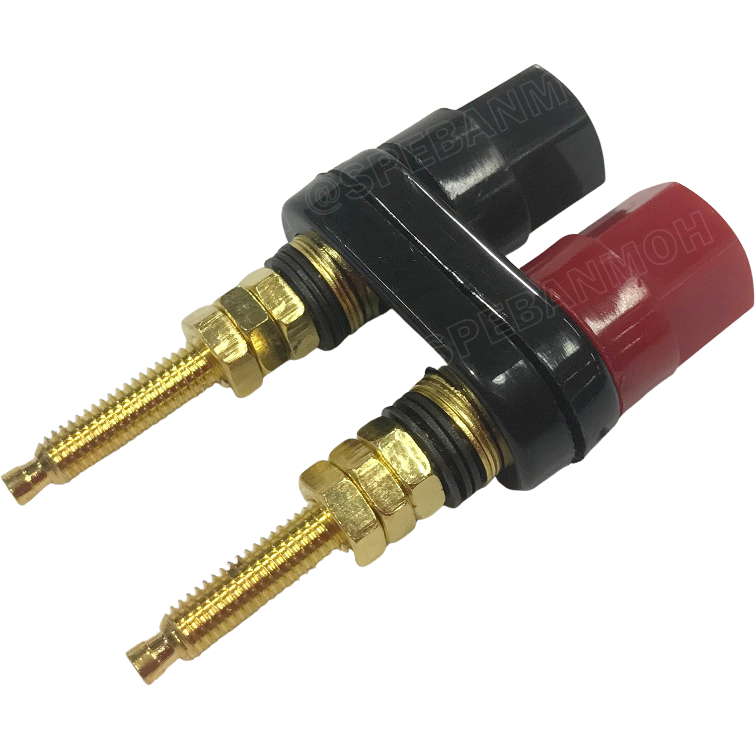 [ 1ชิ้น ] BDP-009-3 ไบดิ้งโพสคู่ ดำ-แดง ติดแท่น Binding Post Ø 4 mm บานานาแจ็ค Banana Jack ปลั๊กกล้วยติดแท่น Biding Post Mounting Type ปลั๊กก้วย ตัวเมีย ติดเเท่น Test Lead Socket ไบดิ้งโพส ปลั๊ก แจ็ค ไบดิ้งโพส ขั้วต่อทดลอง ปลั๊กตัวเมีย เดี่ยว แบบ ยึดติดแท