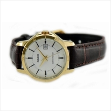CASIO Standard รุ่น LTP-V004GL-7AUDF สีน้ำตาล มีวันที่ สินค้าของเเท้