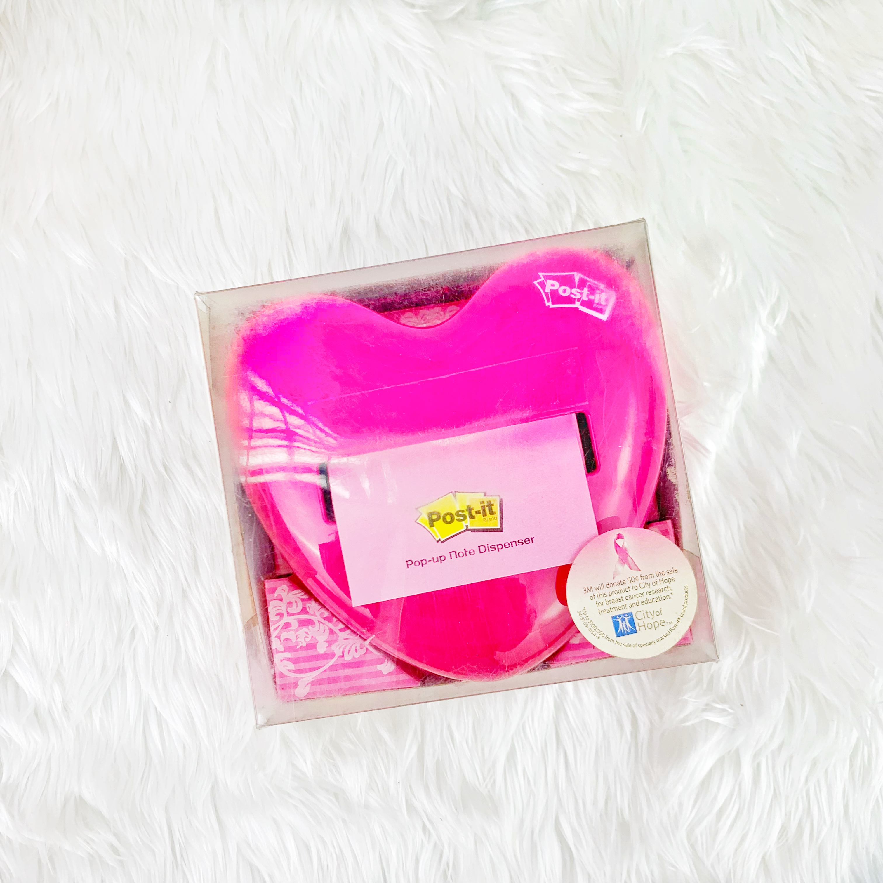 แท่นโพสต์อิท ป๊อบอัพโน๊ต รูปหัวใจ สีชมพูเข้ม รุ่น HD-330 สำหรับเติมโพสต์อิท กระดาษโน๊ตแบบมีกาวในตัว