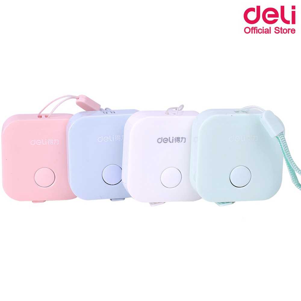 สายวัด สายวัดตัวแบบตลับ No.79650 Deli 1.5 ม. x 7 มม. คละสี