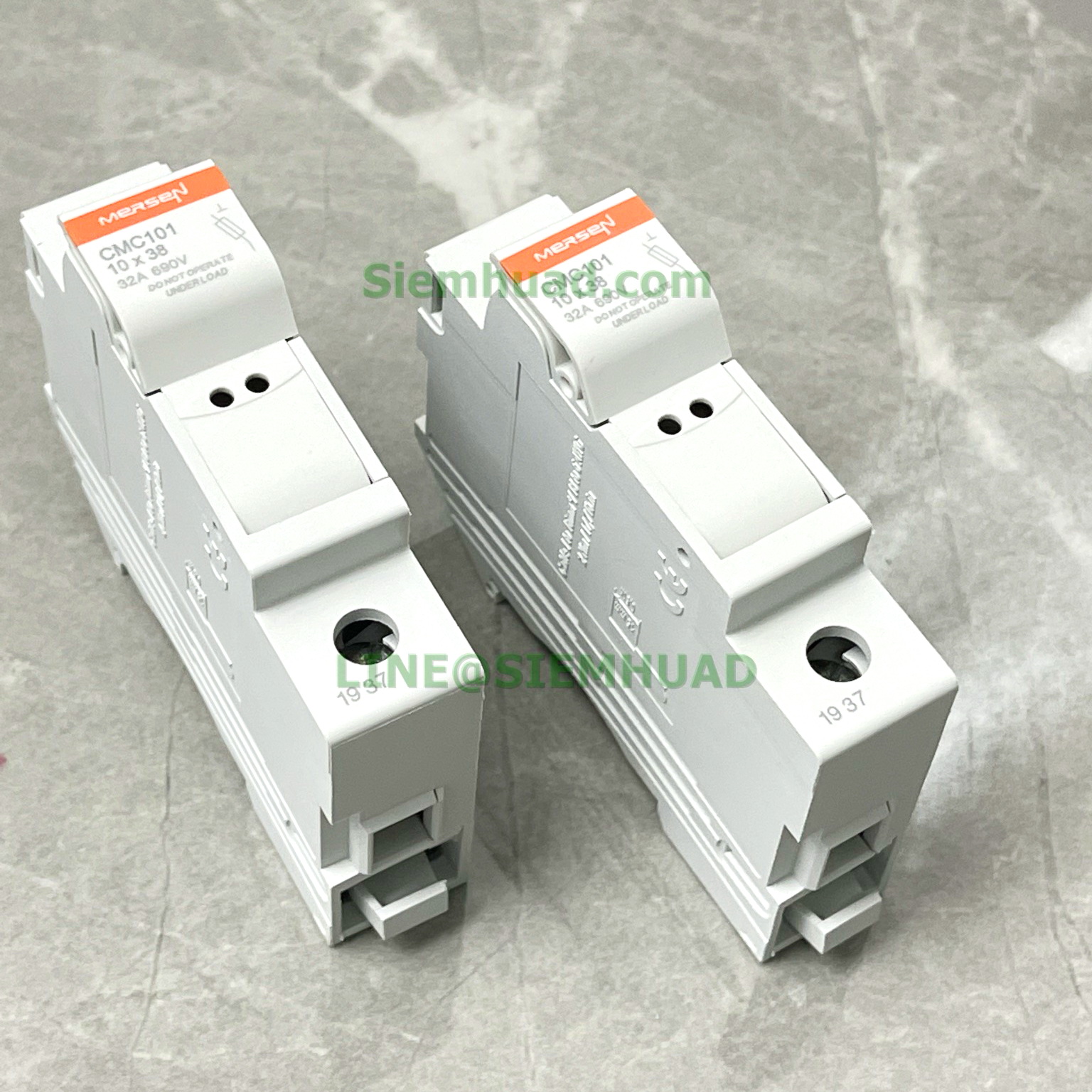 ฐานฟิวส์ล๊อคราง FUSE HOLDERS, FUSE BASES AND SUPPORTS for Fuse-link Class 10-38mm (Ferraz Shawmut, MERSEN) CMC10 series 1-4 Poles : รุ่น CMC101, CMC102, CMC103, CMC104