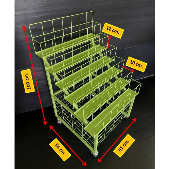 ชั้นวางขวด 6 ชั้น ขนาด 60x60x100cm. ชั้นวางขวดน้ำมัน ชั้นวางขวดน้ำอัดลม ชั้นวางขวด ชั้นวางสีสเปรย์กระป๋อง ชั้นวาง 6ขั้น