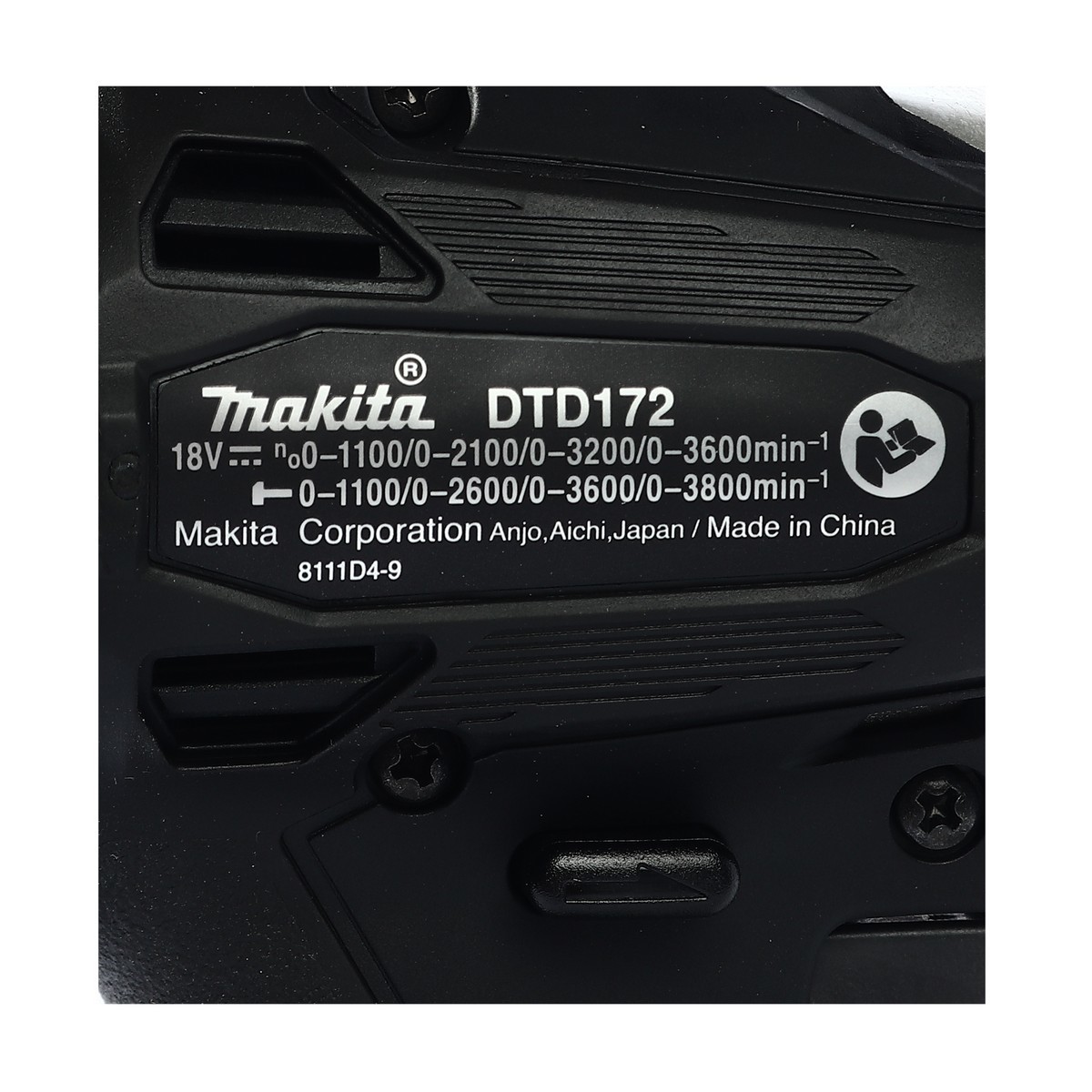 MAKITA สว่านไขควง ไร้สาย 18V. (สีดำ) รุ่น DTD172ZB แรงบิด 180Nm. (ไม่รวมแบตเตอรี่-แท่นชาร์จ)