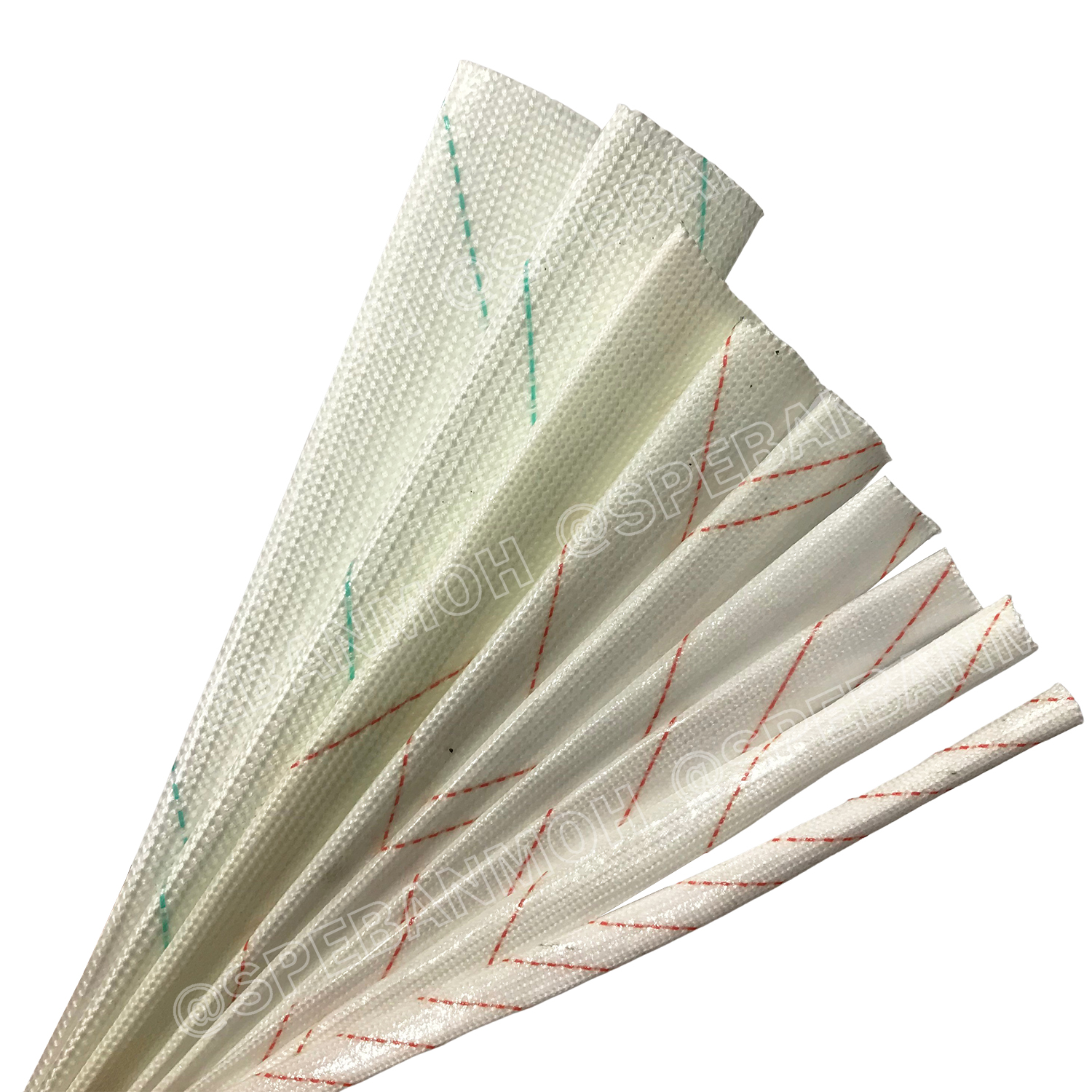 [ 5 เส้น ] FBGT ปลอกทนความร้อน SILICONE FIBERGLASS TUBE ท่อทนความร้อน ปลอกสายใยแก้วทนความร้อนเคลือบซิลิโคน ทนร้อน200°C ปลอกสายทนความร้อน ท่อทนความร้อน ปลอกหุ้มสายไฟ ปลอกหุ้มทองแดง Fiberglass sleeving