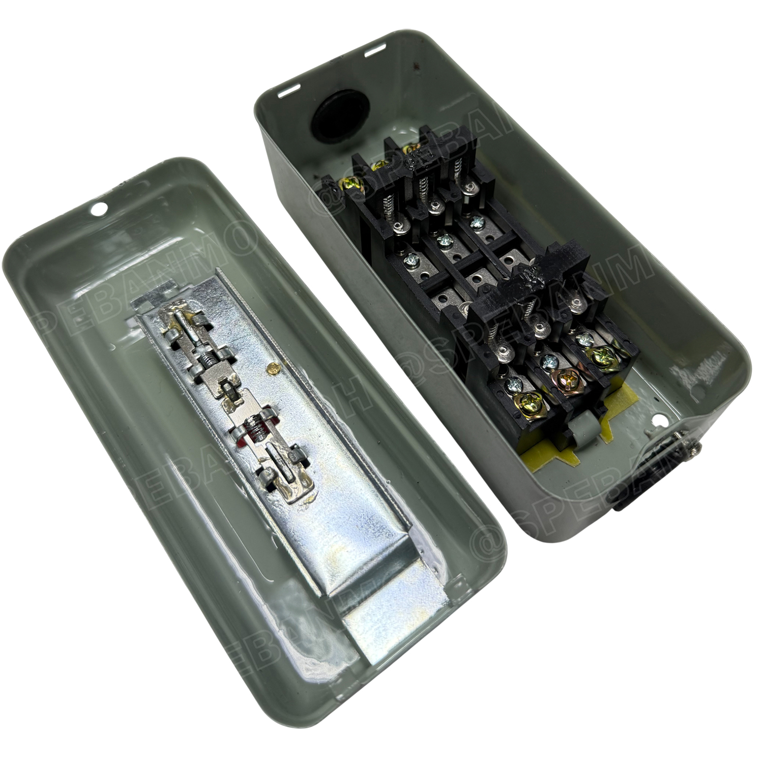 [ 1 ชิ้น ] BS315 สวิทช์ FOR STOP REV Push Button Switch 3P 500V 2.2KW สวิทช์กดจม สวิทช์กดใช้สำหรับแมกเนติก Electric Control Power Reversing 3Phase สวิทช์คอนโทรล Control Switches สวิทช์แมกเนติก BS-315