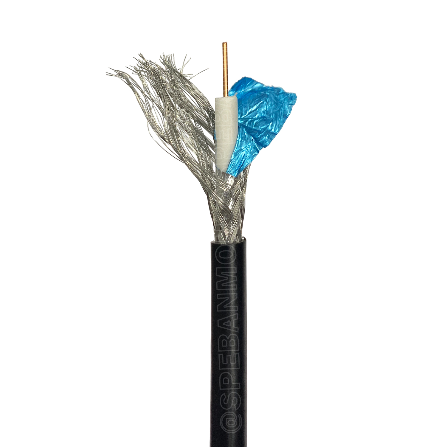 [ 5 เมตร ] CB-0106A สีดำ Black สาย RG6 Indoor Link Shield 95% RG6/U Shield 18awg สายโคแอกเชียล ลิ้งค์ Coaxial Cable สายสัญญาณ สายเดินกล้องวงจรปิด RG6 ชีล 95% ใช้งานภายใน สาย CCTV สายชีลกันสัญญาณรบกวน เดินกล้องวงจรปิด CCTV ชีล สายอากาศทีวี อินเตอร์ลิ้งค์