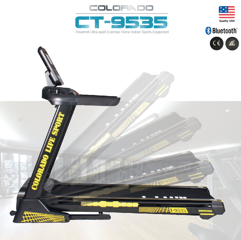 ลู่วิ่งไฟฟ้า Colorado รุ่น 9535 / 5HP Peak