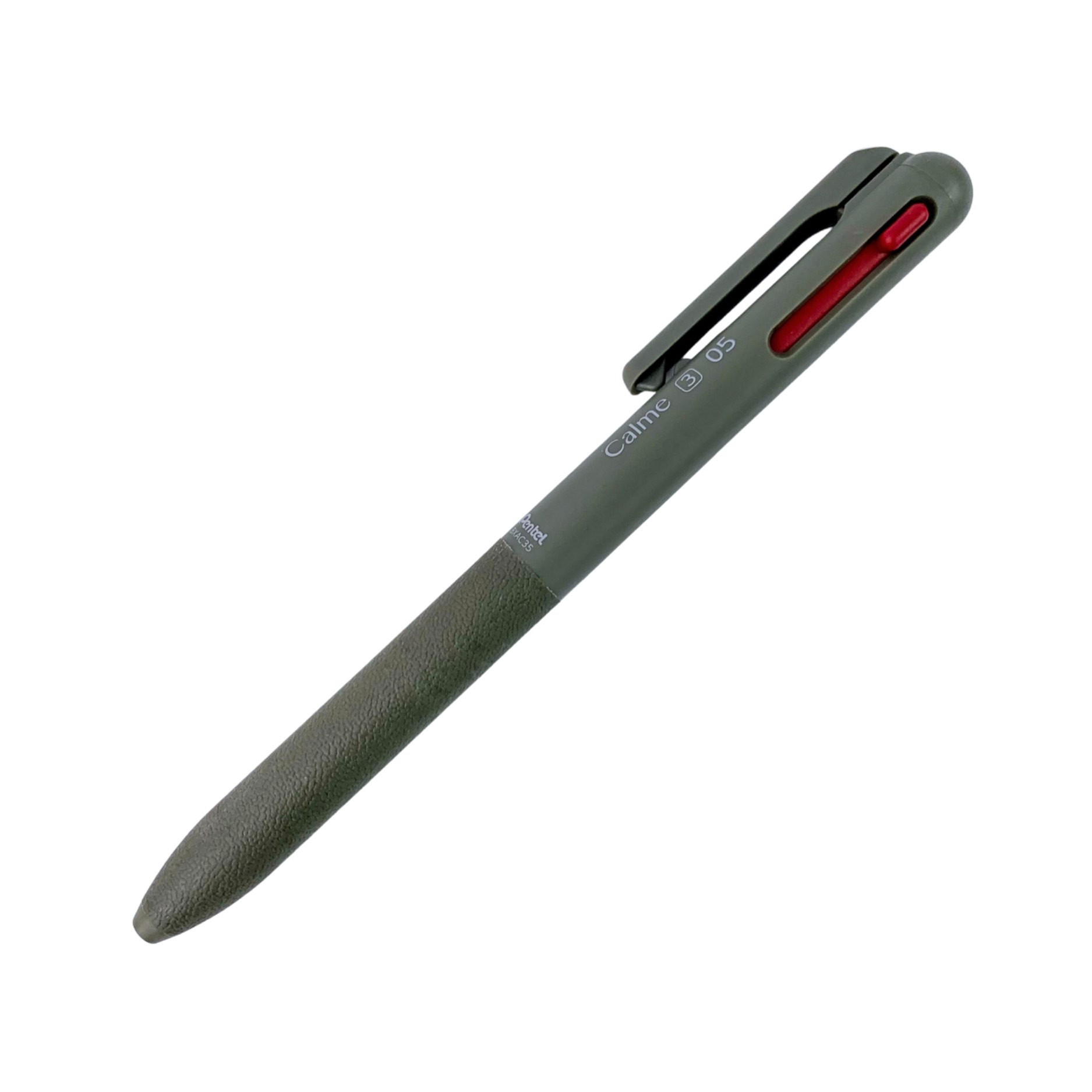 ปากกาลูกลื่น 3 ระบบ 3 in 1 เพนเทล Pentel รุ่น Calme ลดเสียงรบกวน นำเข้าจากญี่ปุ่น หัว 0.35 มม. / 0.5 มม. หมึกน้ำเงิน แดง ดำ