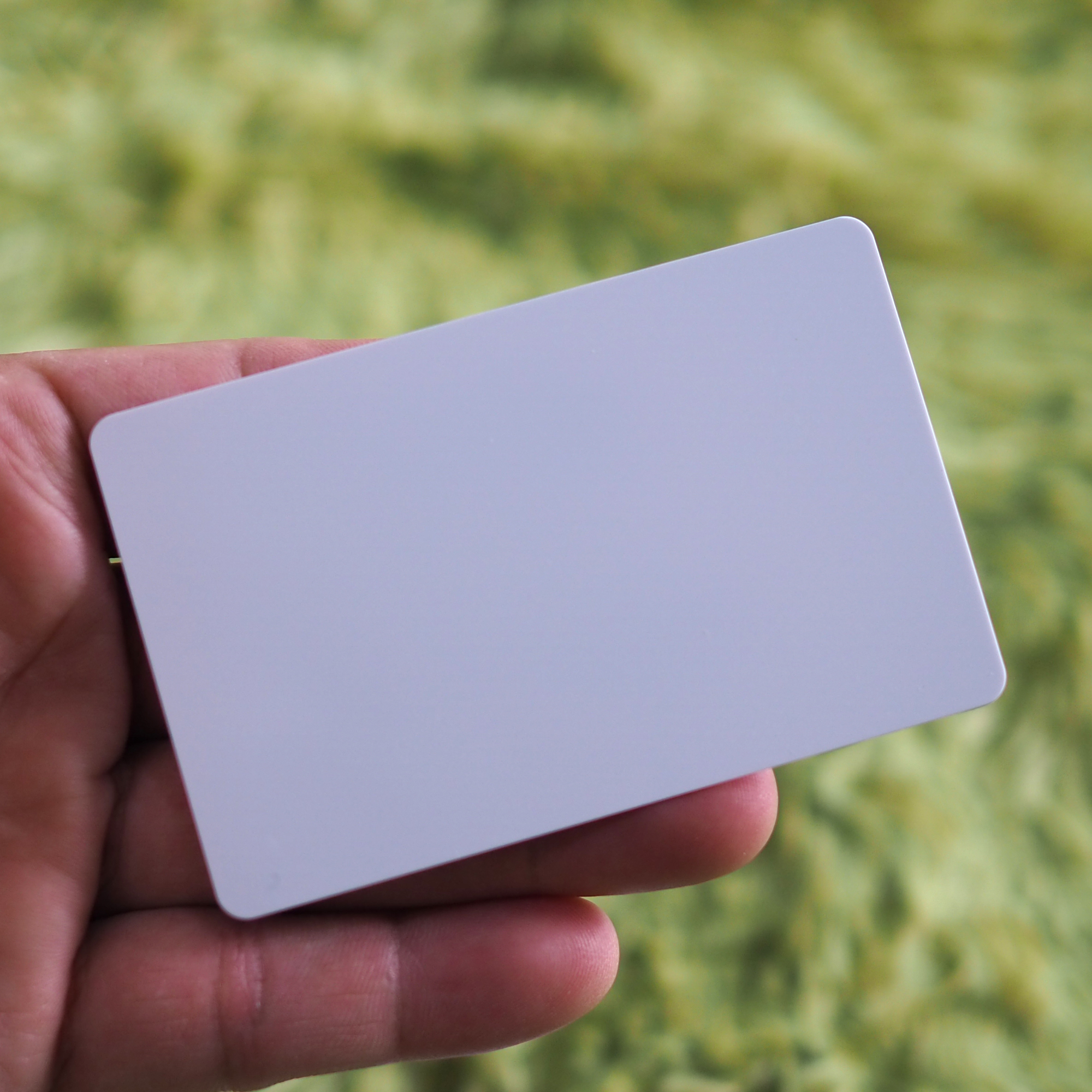 บัตรพลาสติกขาวเปล่า พีวีซี White blank PVC card ขนาด 0.76 mm. จำนวน 250 ใบ