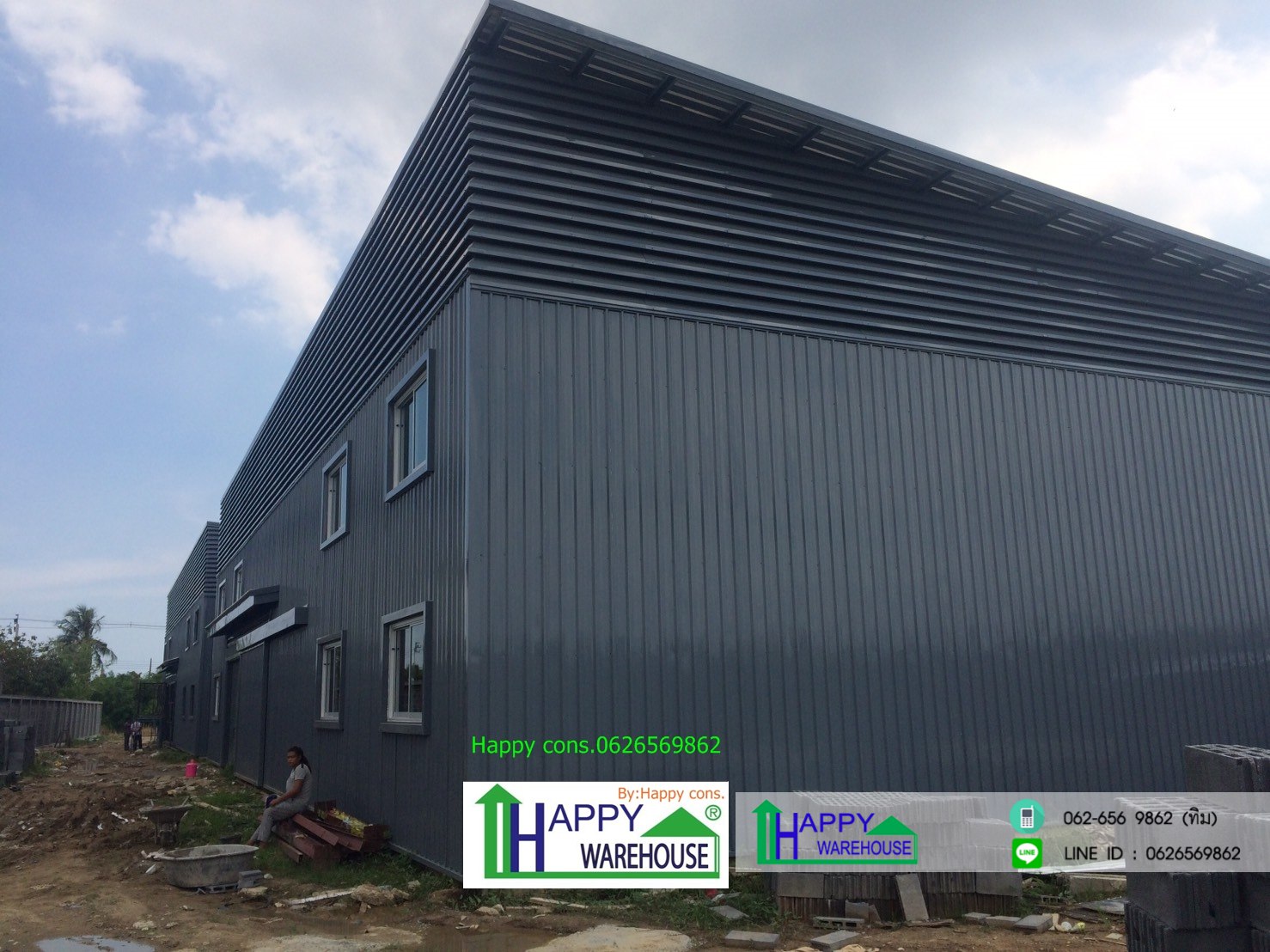 โกดังสำเร็จรูปHW-HC 23.8x29.8x7.2m กรุงเทพฯ