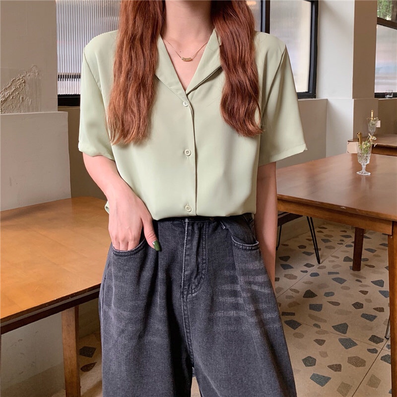 Hanako shirt เชิ้ตคอปกฮาวาย แขนสั้น