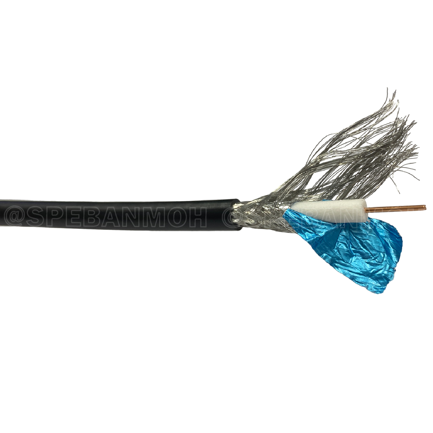 [ 5 เมตร ] CB-0106A สีดำ Black สาย RG6 Indoor Link Shield 95% RG6/U Shield 18awg สายโคแอกเชียล ลิ้งค์ Coaxial Cable สายสัญญาณ สายเดินกล้องวงจรปิด RG6 ชีล 95% ใช้งานภายใน สาย CCTV สายชีลกันสัญญาณรบกวน เดินกล้องวงจรปิด CCTV ชีล สายอากาศทีวี อินเตอร์ลิ้งค์