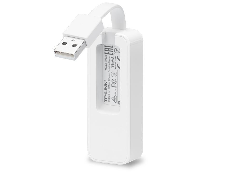 TP-LINK UE200 USB 2.0 FAST PORT (อุปกรณ์แปลงสัญญาณ) USB TO ETHERNET ADAPTER ประกัน 2 ปี