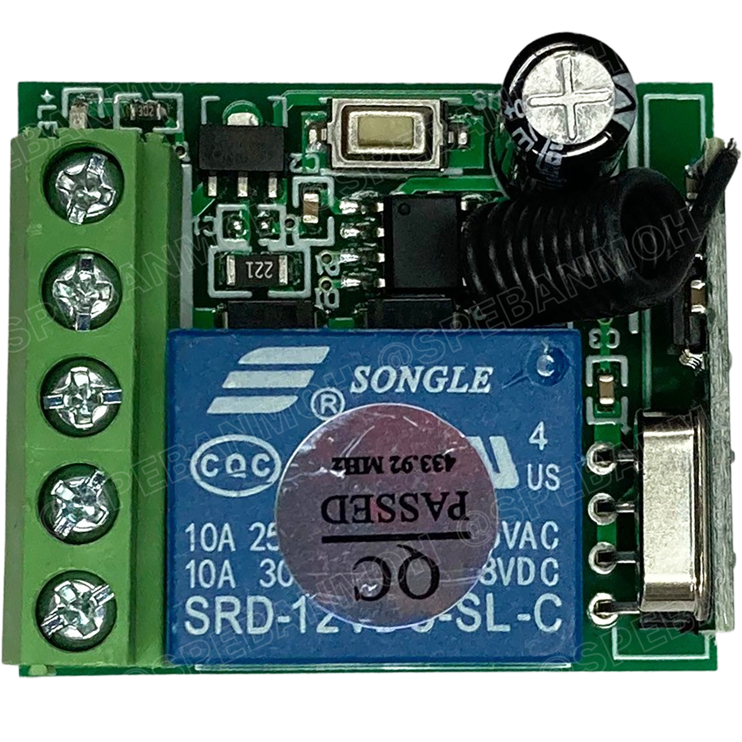 [ 1ชุด ] WRC-CH1-024-433MHz 24V สวิทช์รีโมท 1 ช่อง (Wireless Remote Control Switch), 433Mhz, 24V สวิทซ์รีโมท 24V รีโมทสวิทซ์ สวิทซ์ไร้สาย ไวเลส Switch Wireless ไร้สาย ใช้สัญญาณ 433MHz สวิทช์อัจฉริยะควบคุมแบบไร้สาย สวิทช์ไฟแบบรีโมทไร้สาย