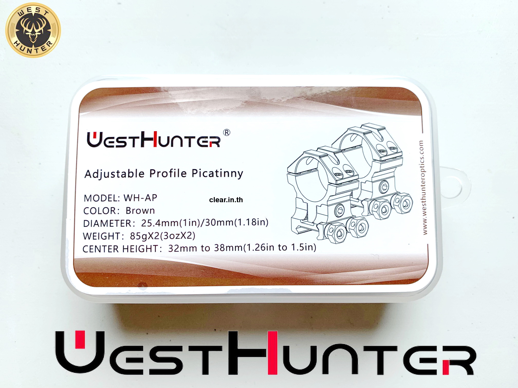 ขากล้องคุณภาพสูง ปรับสูง ต่ำใด้ ADJUSTABLE Profile Scope Mounts 20mm Picatinny Rail 25.4mm/30mm Universal Scope Rings Accessories