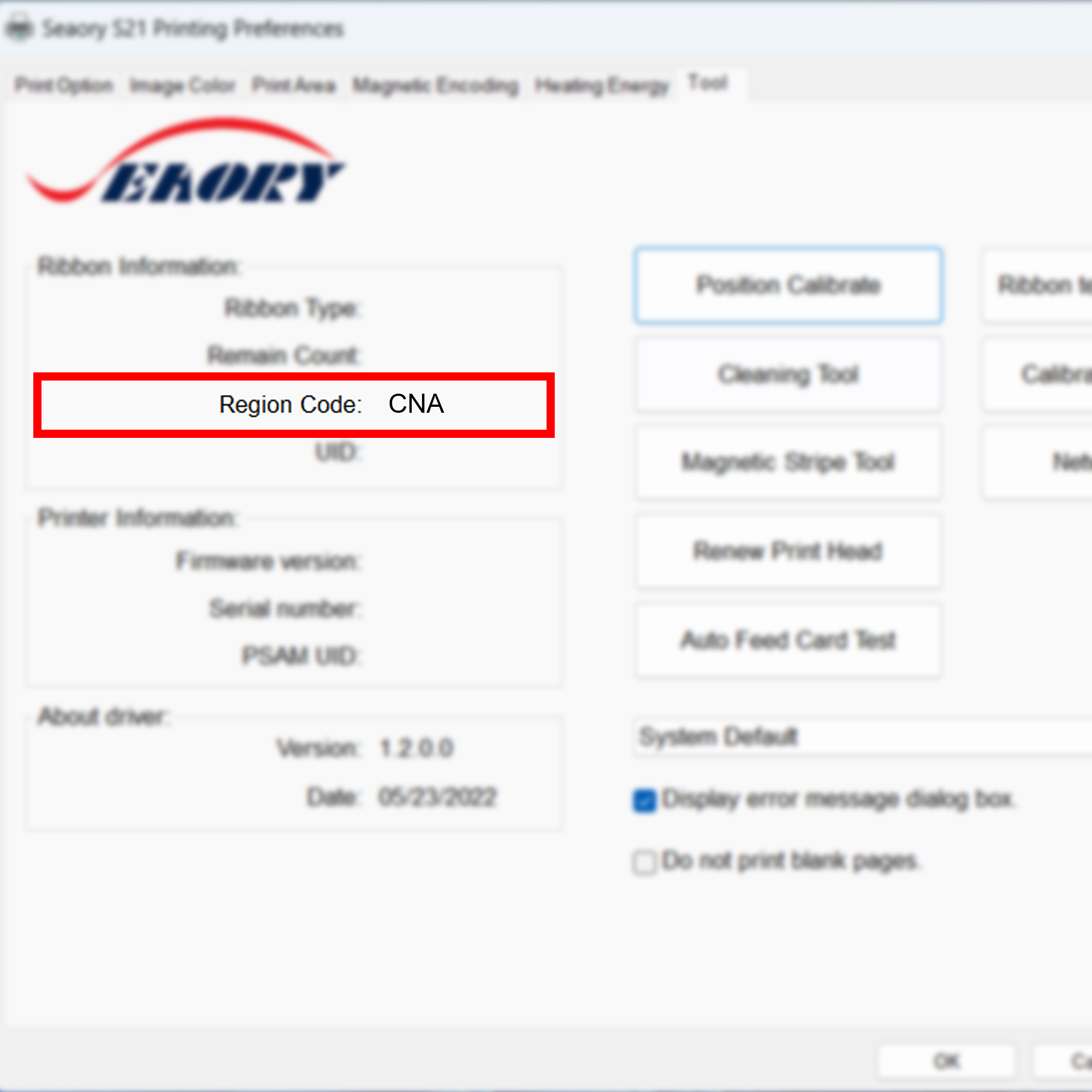 Seaory BXR.21112.CNA ริบบอนสี หมึกพิมพ์สี Full panel color ribbon YMCKO 300 Print ใช้สำหรับเครื่องพิมพ์บัตร Seaory S20 S21 S22 S22K Code CNA
