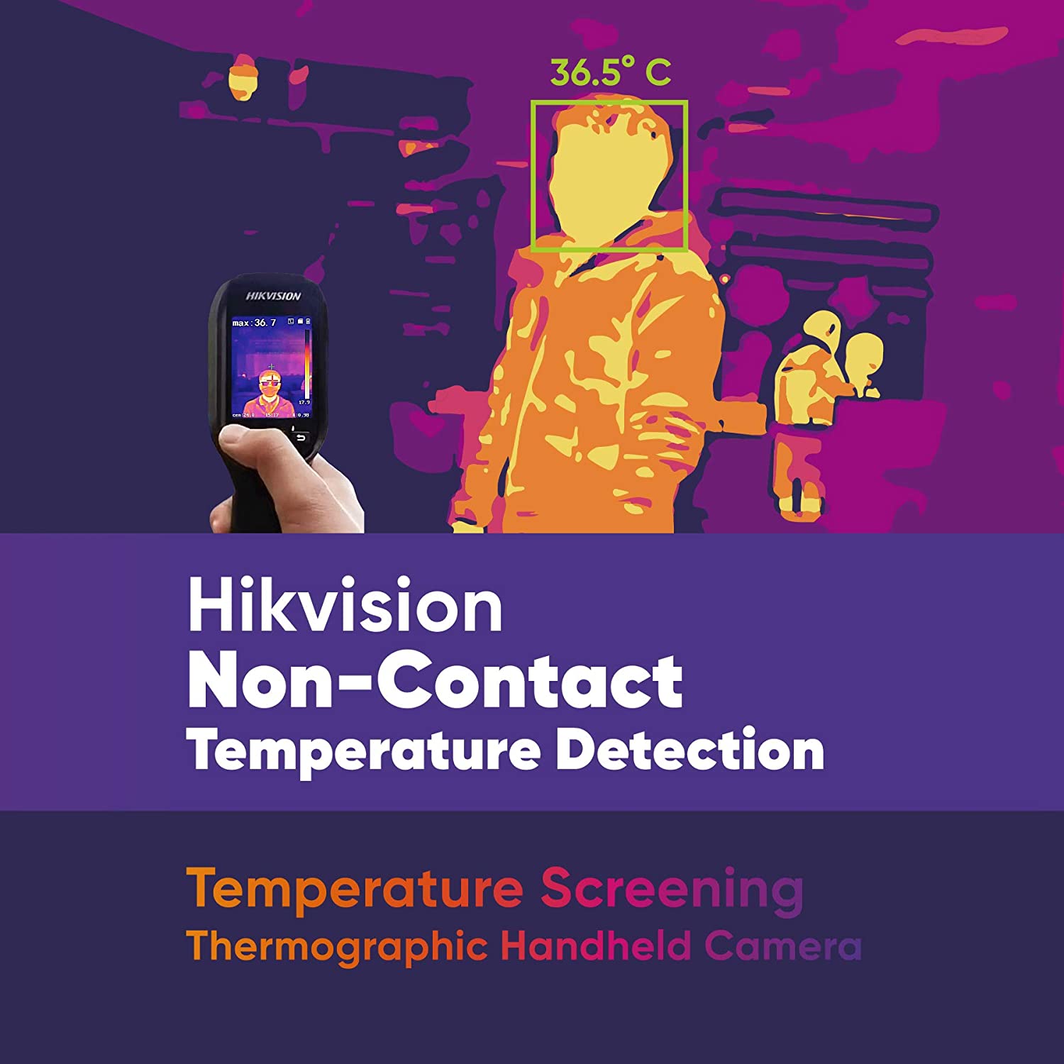 กล้องอินฟราเรดตรวจจับความร้อนวัดอุณหภูมิร่างกาย Hikvision DS-2TP31B-3AUF AI Thermal Camera II รับประกัน 1 ปี