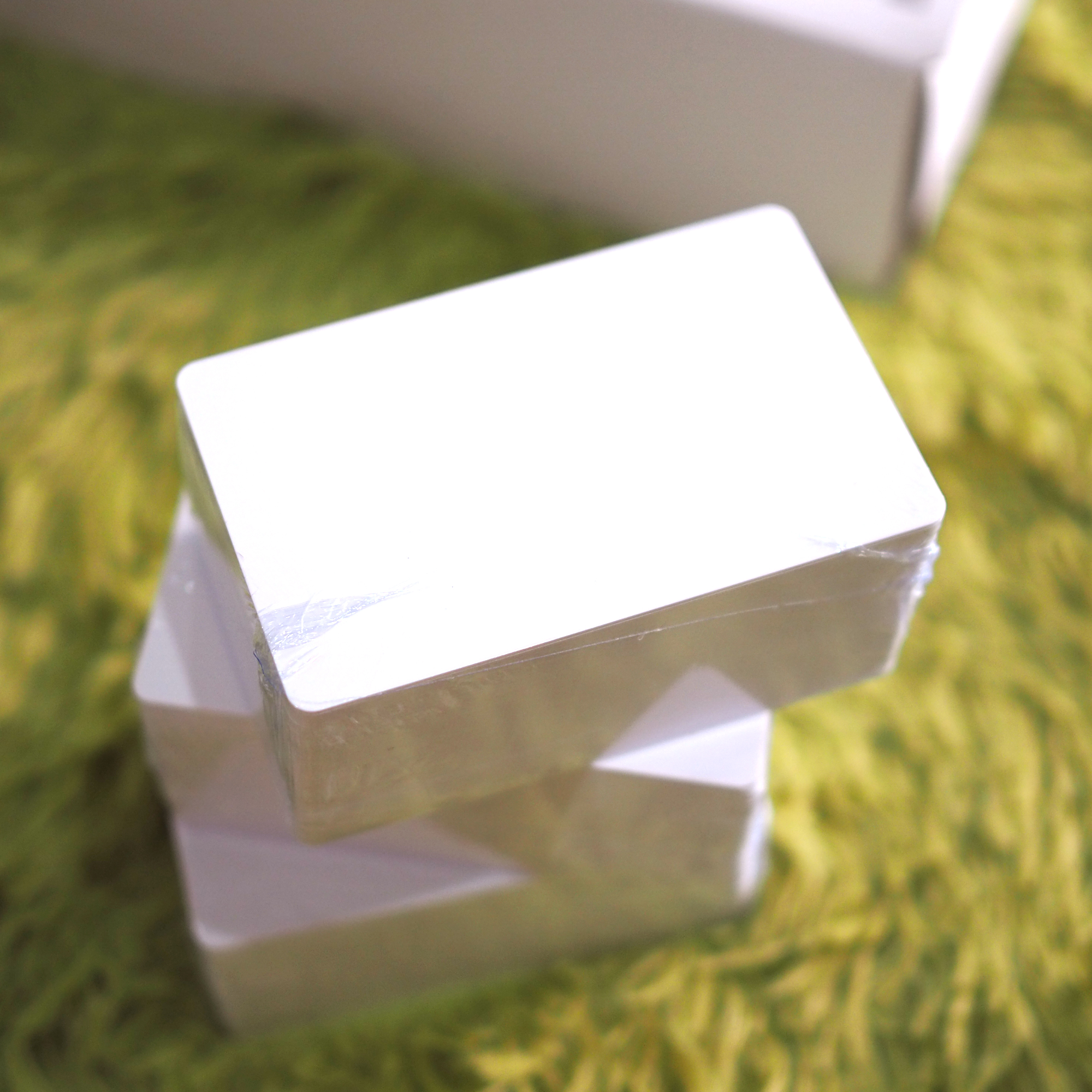 บัตรพลาสติกขาวเปล่า พีวีซี White blank PVC card ขนาด 0.76 mm. จำนวน 250 ใบ