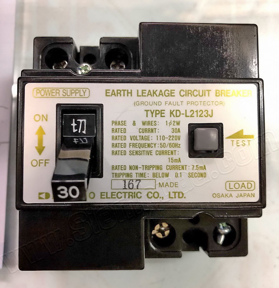 เซฟตี้เบรกเกอร์ เบรกเกอร์กันดูด / Safety Breaker, EARTH LEAKAGE CIRCUIT BREAKER (KYOKUTO) KD-L223SC, KD-L2123J