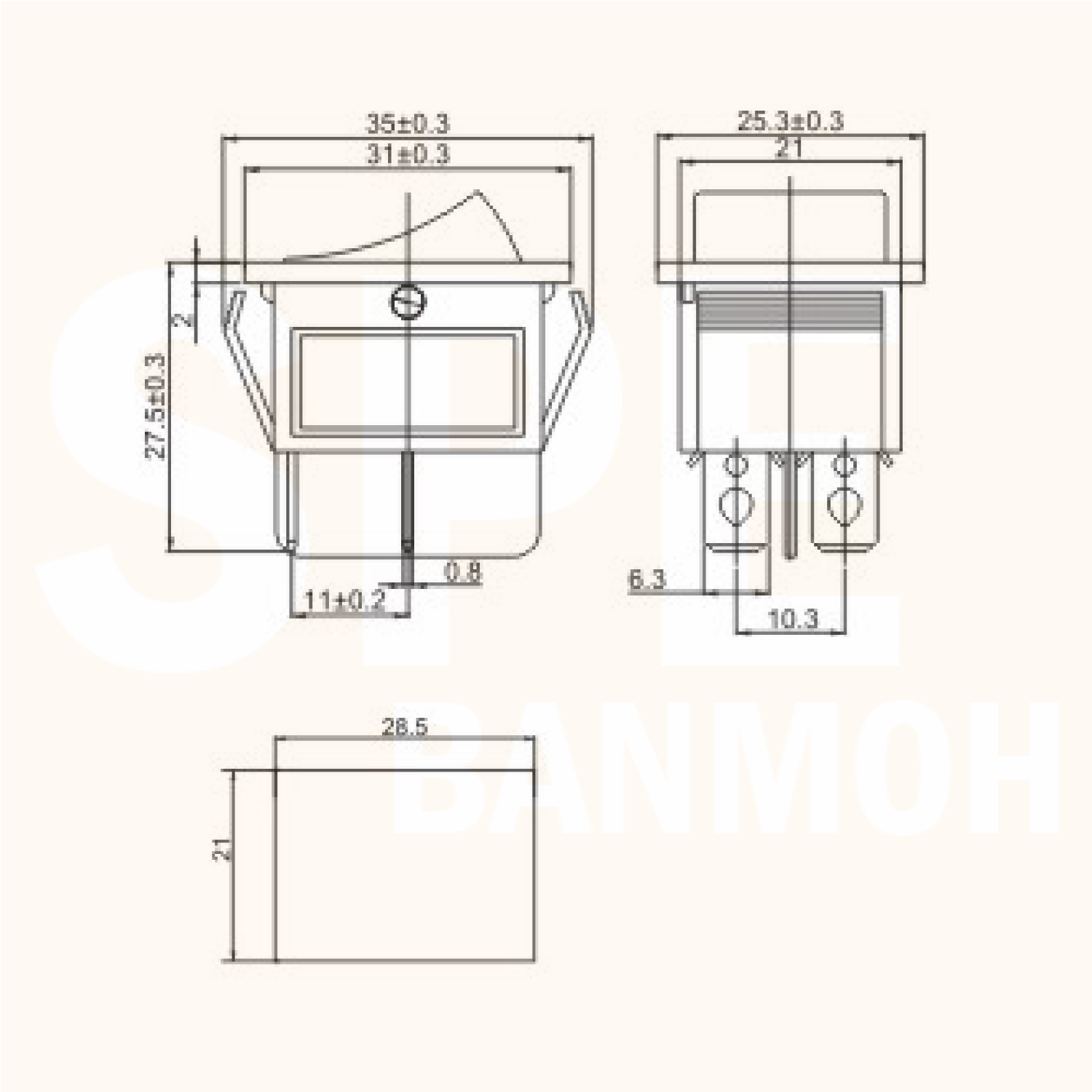 [ 4 ชิ้น ] KCD4-201N 24V สวิทช์ กระดก สวิทช์กระดก KCD4 Rocker Switch สวิตช์ไฟฟ้า 16A 250V สวิตซ์เปิดปิด สวิตซ์ ปิด เปิด On Off 4ขา มีไฟ On-Off Rocker Switch 4P DPST สวิทปิดเปิด 4 ขา OFF ON สวิทช์แลมป์ สวิทช์กระดกหนา สวทิช์หนา สวิทช์กระดกหนา สวิท KCD สวิทช