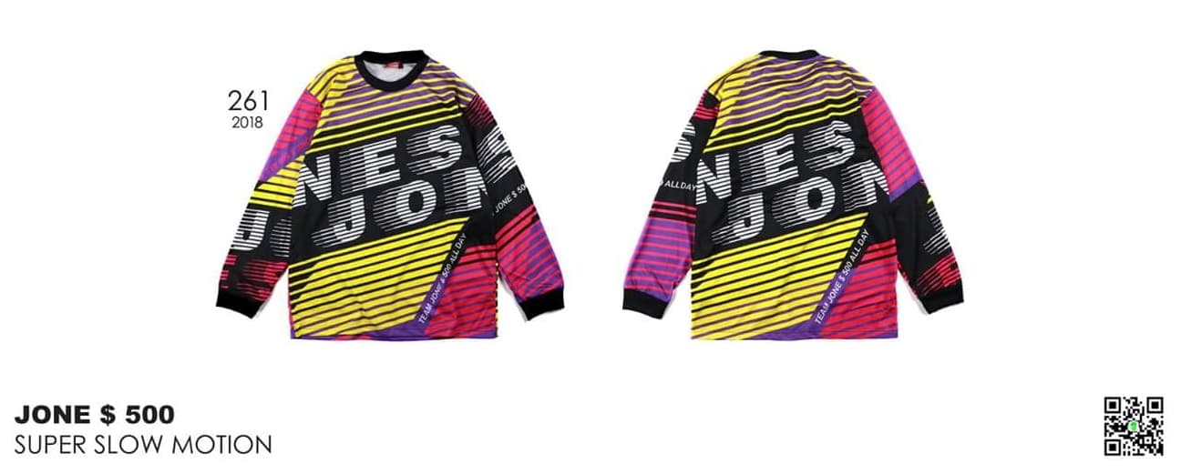 JONE 500 TEAM RACE JERSEY 261 : SUPER SLOW MOTION ( Long Sleeve )
