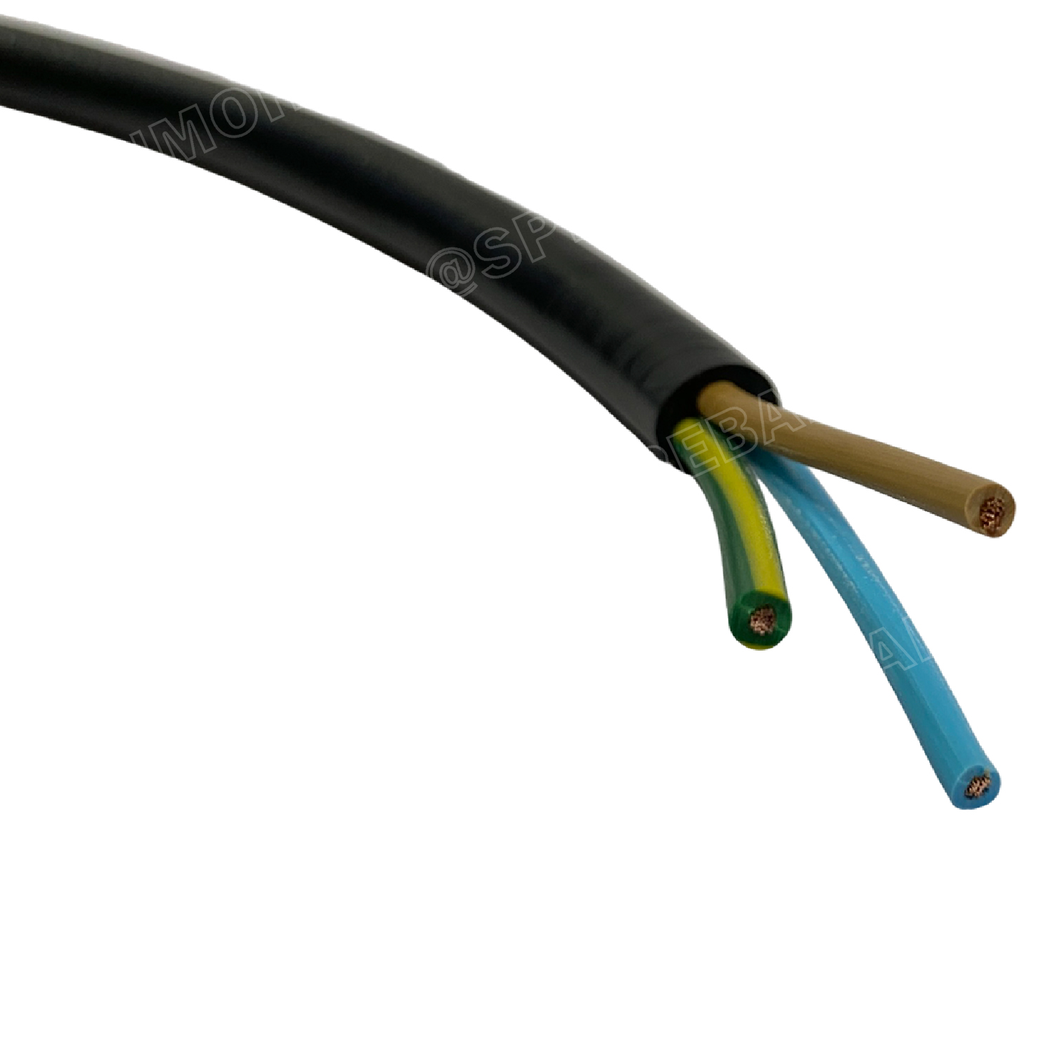 [ 2 เมตร ] VCT-G 2X1.0/1.0 สายคอนโทรลและสายอ่อน 3Gx1.0 mm2 Flexible annealed copper 2 คอร์ + กราวด์ x 1.0 sq.mm VCT 2C+GRD VCT 3คอร์ VCT 3C X 1.0 สายVCT สายไฟเมน สายไฟบ้าน สายปลั๊ก VCT AC Power Cable สายพาวเวอร์ สายดำ VCT Cable สายไฟ วีซีที กราวด์ สายอ่อน