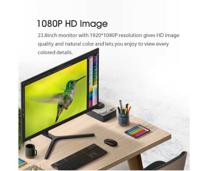 จอมอนิเตอร์ Xiaomi Mi 23.8" Desktop Monitor 1C (XMI-BHR4510GL) ประกันศูนย์ไทย