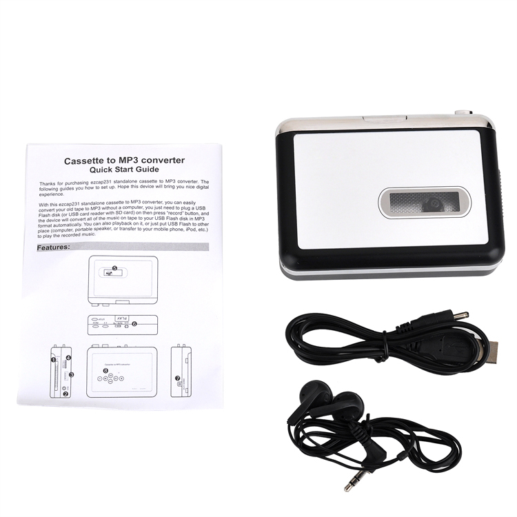 เครื่องเล่นเทปแปลงเป็น MP3 รุ่น USB ไม่ต้องใช้คอม (EZ-231)