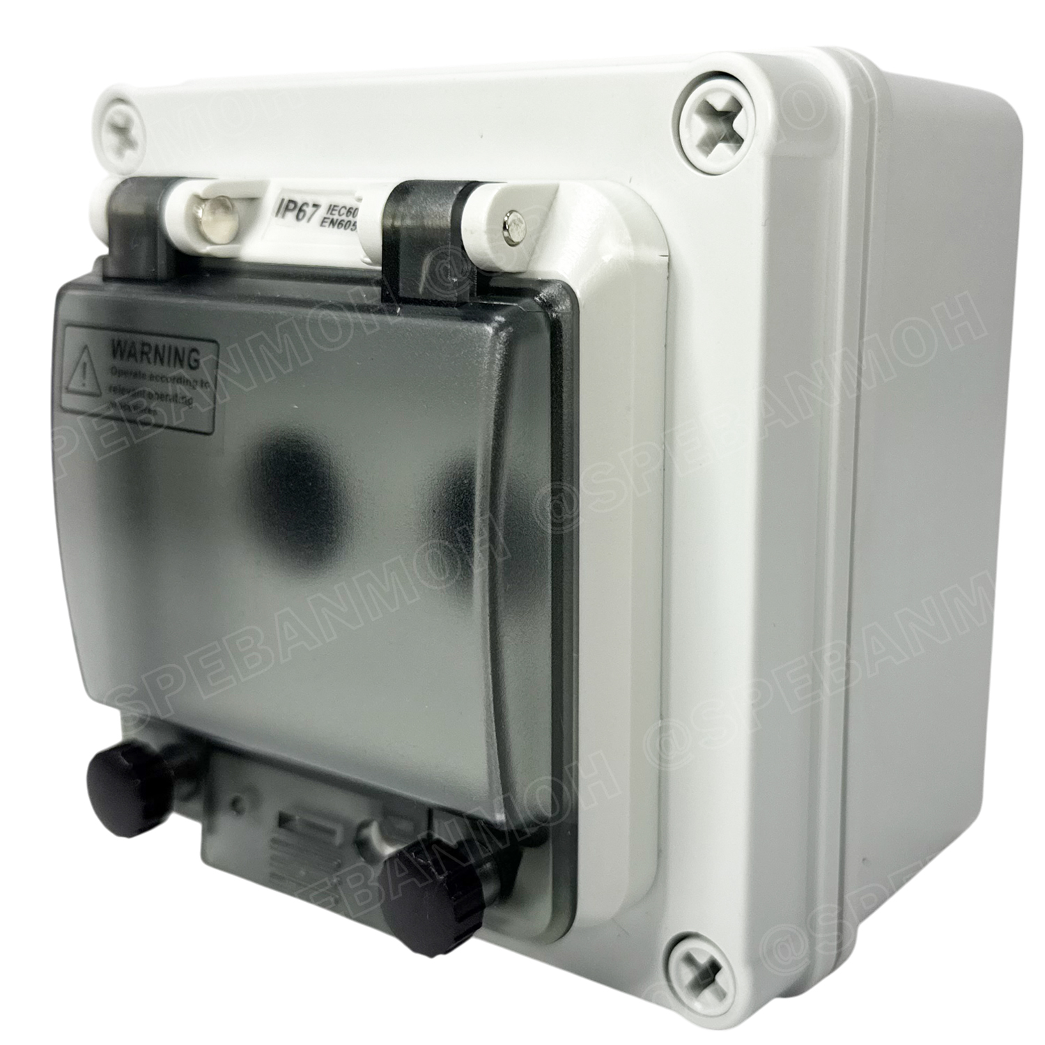 [ 1 ชิ้น ] BOX-CK กล่องใส่สวิทช์ ขนาดรู 22mm Control Switch Box กล่องกันน้ำ แบบมีฝาครอบ กล่องกันน้ำ สำหรับสวิทช์คอนโทรล Waterproff Electrical Boxes With Cover ล่องเปล่า สำหรับสวิทช์