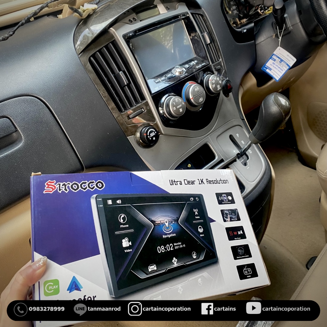 ถอดคอลโซลสูง Hyundai starex และติดตั้งจอหน้า android