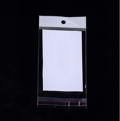 ถุงพลาสติกใส หัวมุกรูแขวน ขนาด 7x15 ซม. (ส่วนใช้งาน 7x10.3 ซม.) หนา 0.045mm