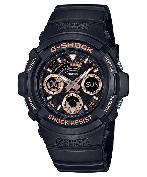 CASIO G-SHOCK รุ่น AW-591GBX-1A4DR สีดำ โรสโกลด์ สินค้าของเเท้ รับประกันศูนย์ CMG