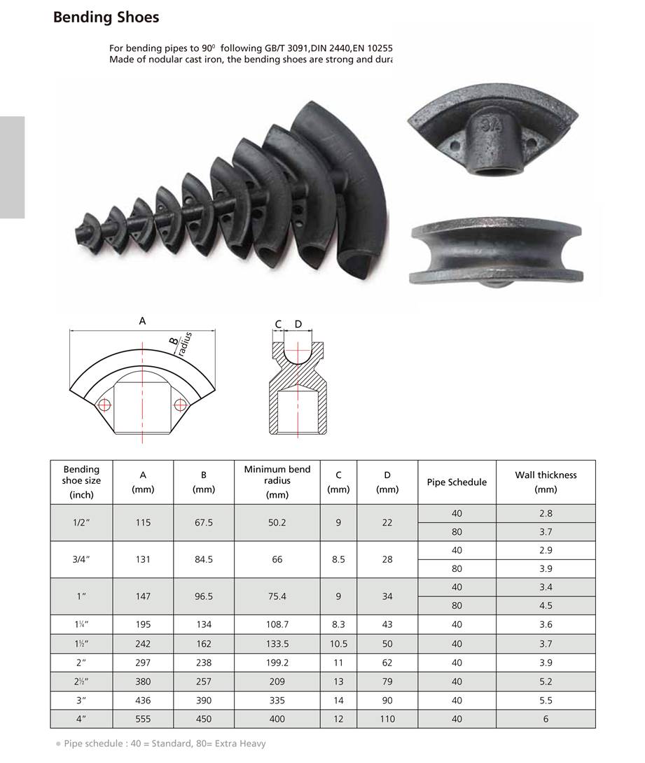 เครื่องดัดท่อ กำลังอัด 20 ตัน รุ่น HHW-3J