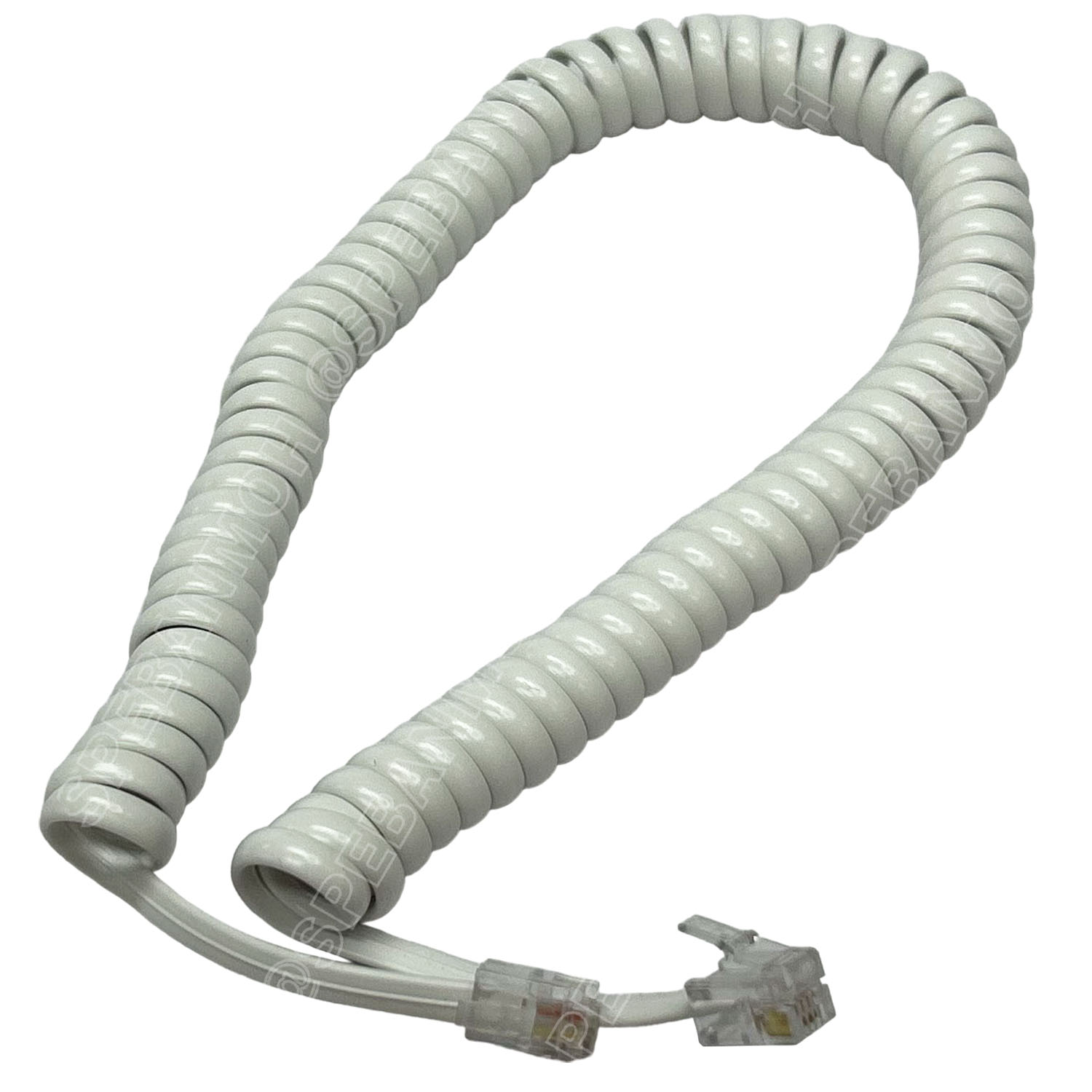 [ 1เส้น ] RJ11-4P4C สายโทรศัพท์ แบบขดสปรืง 4P ยืดได้ยาว 3เมตร RJ11 4P4C สำเร็จรูปพร้อมใช้งาน Spring Telephone Extension Cable RJ11 4P 4C ใช้ในการเชื่อมต่อ โทรศัพท์ เครื่อง แฟกซ์ โทรสาร โมเด็ม Adsl สายโทรศัพท์บ้าน 2C 4C