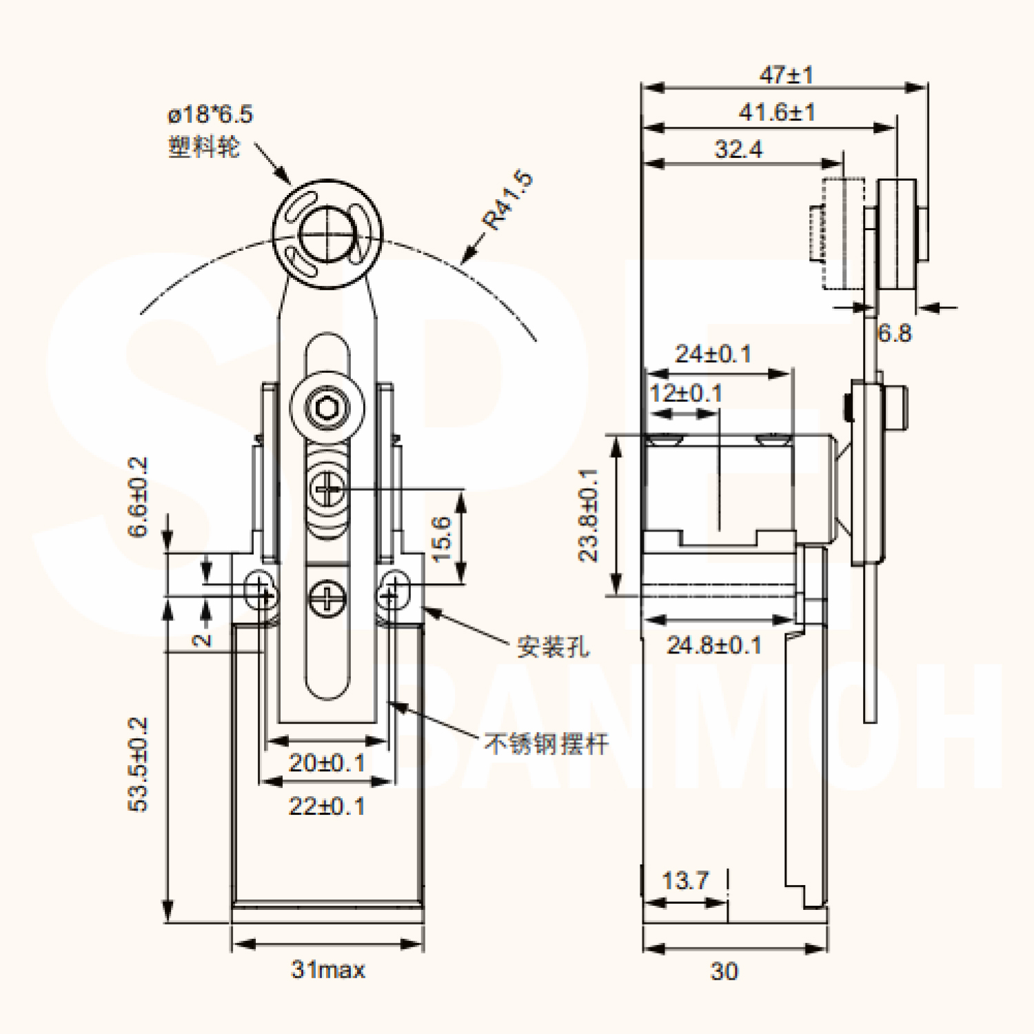 CLS-131 CNTD Limit Switch CLS 131 ลิมิทสวิทช์ Limitswitch Limit Switch CNTD ลิมิตสวิทย์ ก้านยาว ล้อสั้น ล้อยาว ล้องอ ล้อใหญ่ ก้านเข็ม ก้านสั้น ปุ่มกด ลิมิทสวิท CNTD COM NO NC กดติดปล่อยดับ Momentary On กดดับปล่อยติด Momentary Off กดติด ปล่อยดับ กดดับ ปล่อ