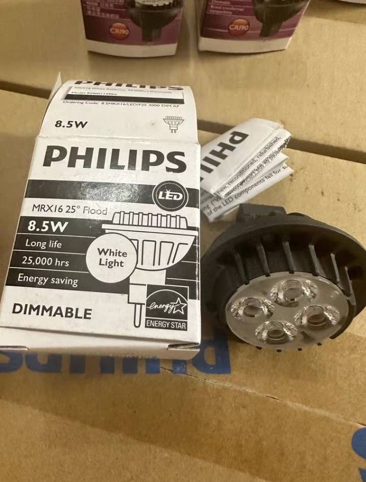 PHILIPS MR16 8.5w 830 25D โคมไฟชนิดลูกปัดหรี่แสงได้,จำนวน1ดวง/ลัง
