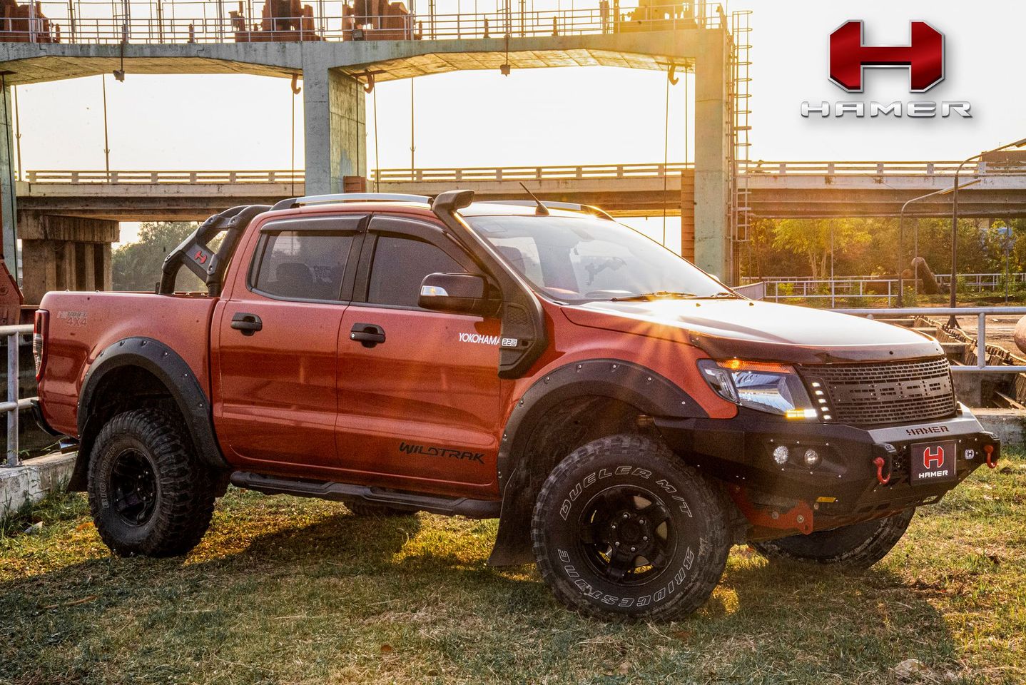 กันชนหน้า HAMER KING SERIES BULL BAR Ford Ranger 2012-2014