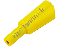 [ 2ชิ้น ] ปลั๊กกล้วย/บานานา (Banana plug ) BNN-011 สีเหลือง / YEL