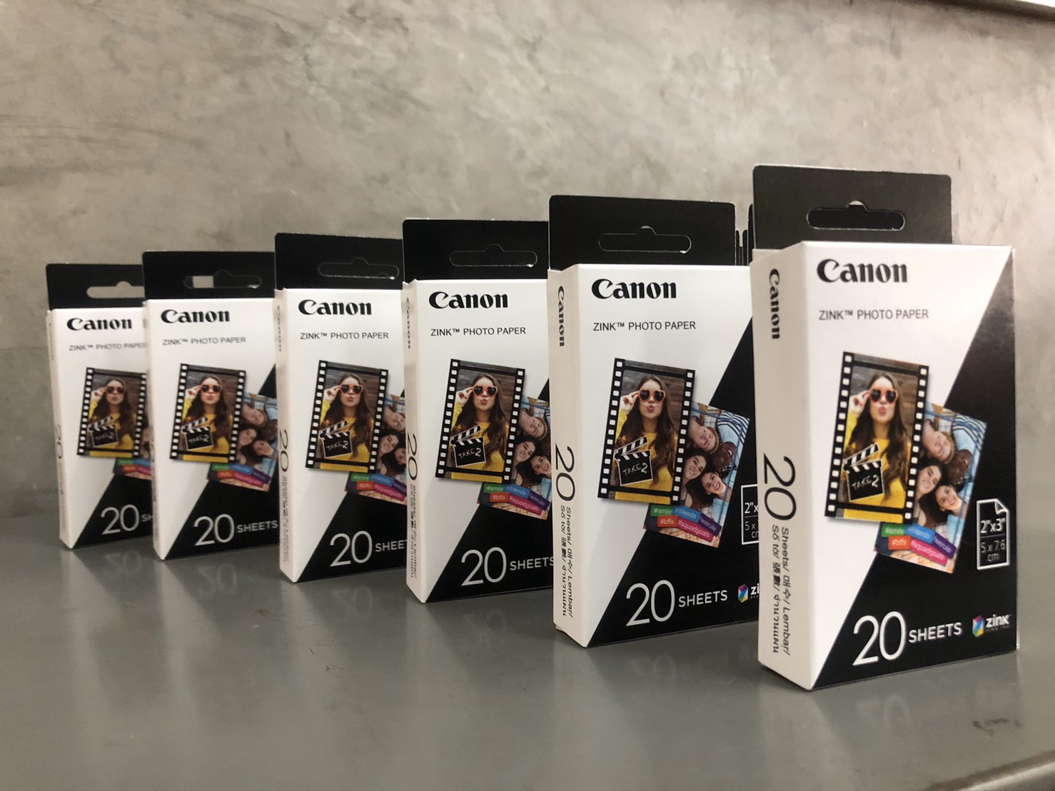 กระดาษฟิล์ม Print Canon ZINK ZP-2030 (1กล่อง/20แผ่น) 2x3 paper for CANON iNSPiC S ZV-123A,CV-123A PV-123,PV-123A
